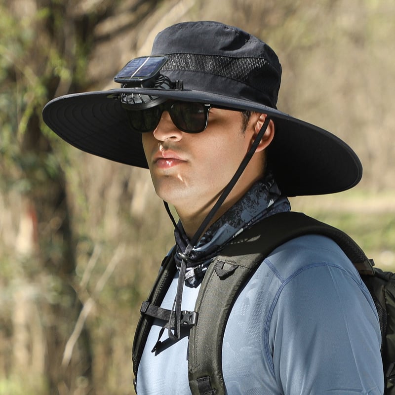 🔥Last Day 70% OFF-⚡2025 New Ultralight Solar Fan Sun Hat – Lighter Than a Baseball!⚾(Only 11oz)