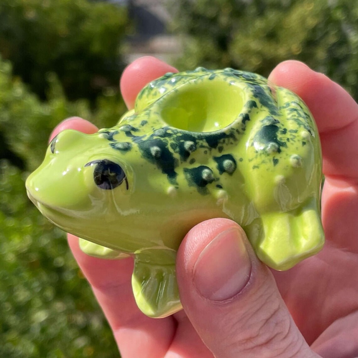 Frog Pipe & Small Jar Matching Set