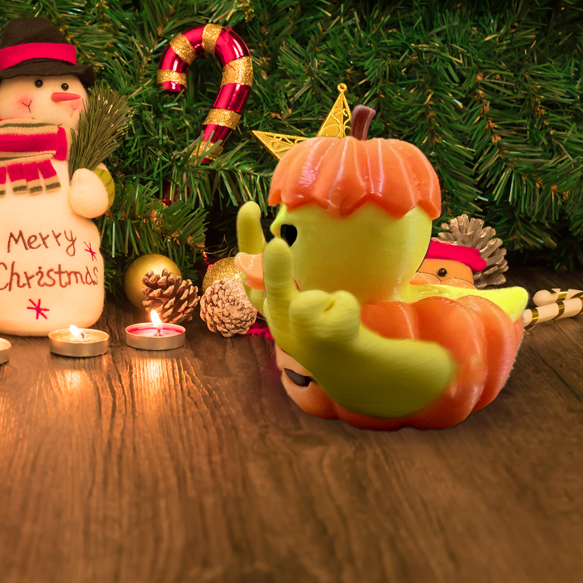 🤣Middle Finger Pumpkin Ducks