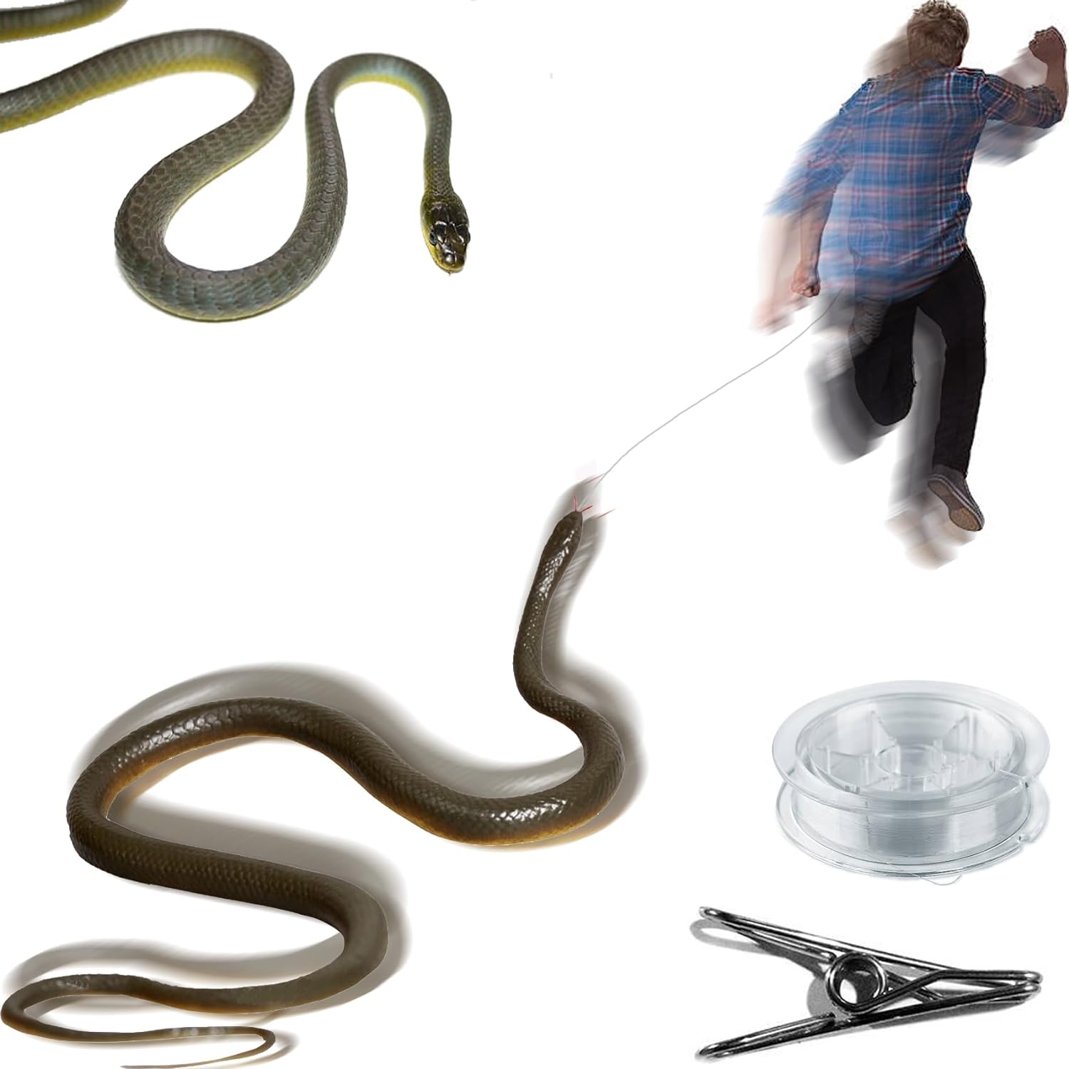 Golf Snake Prank with String and Clip