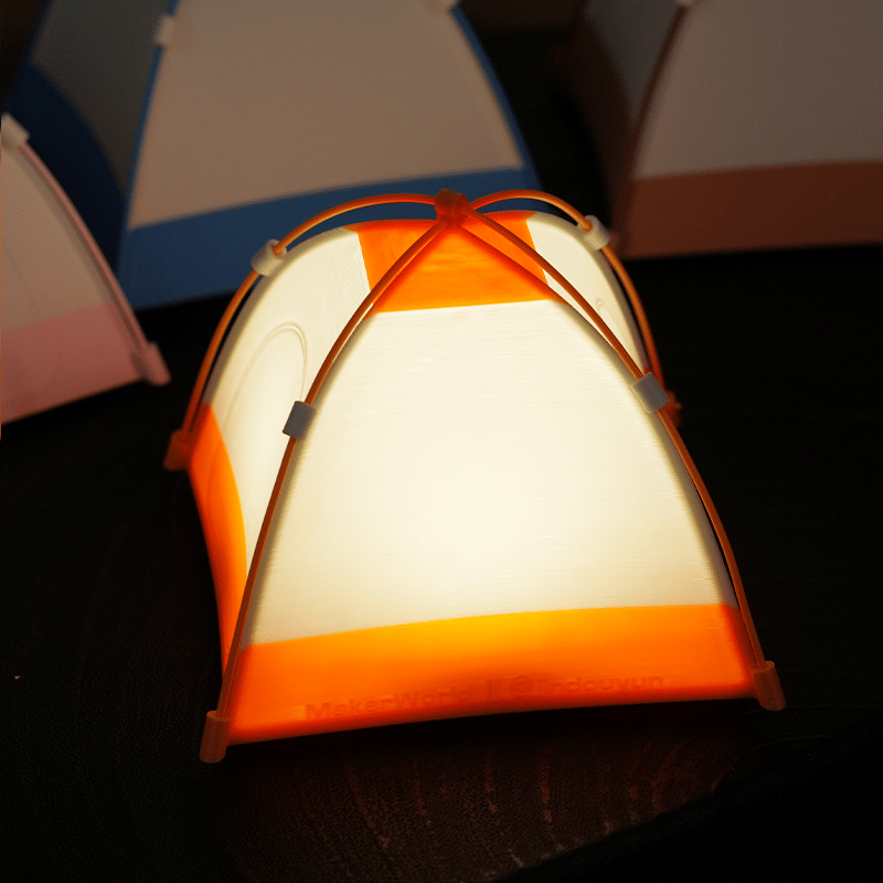3D Printing Camping Tent Novelty Nightlight⛺