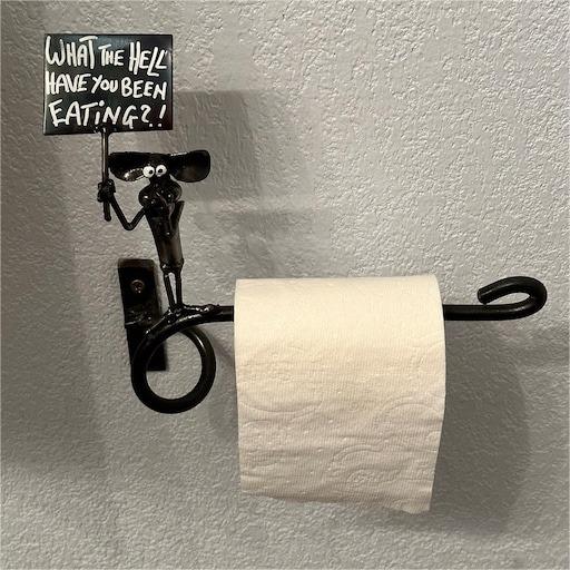 😎Unique toilet paper holder! 🧻