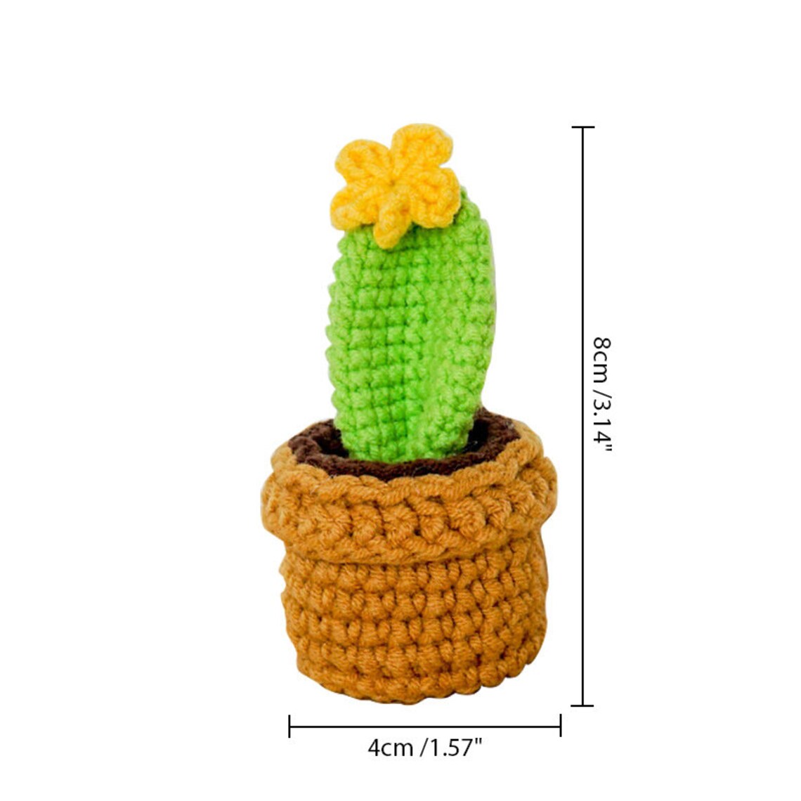 Knitted Love Cactus Pot