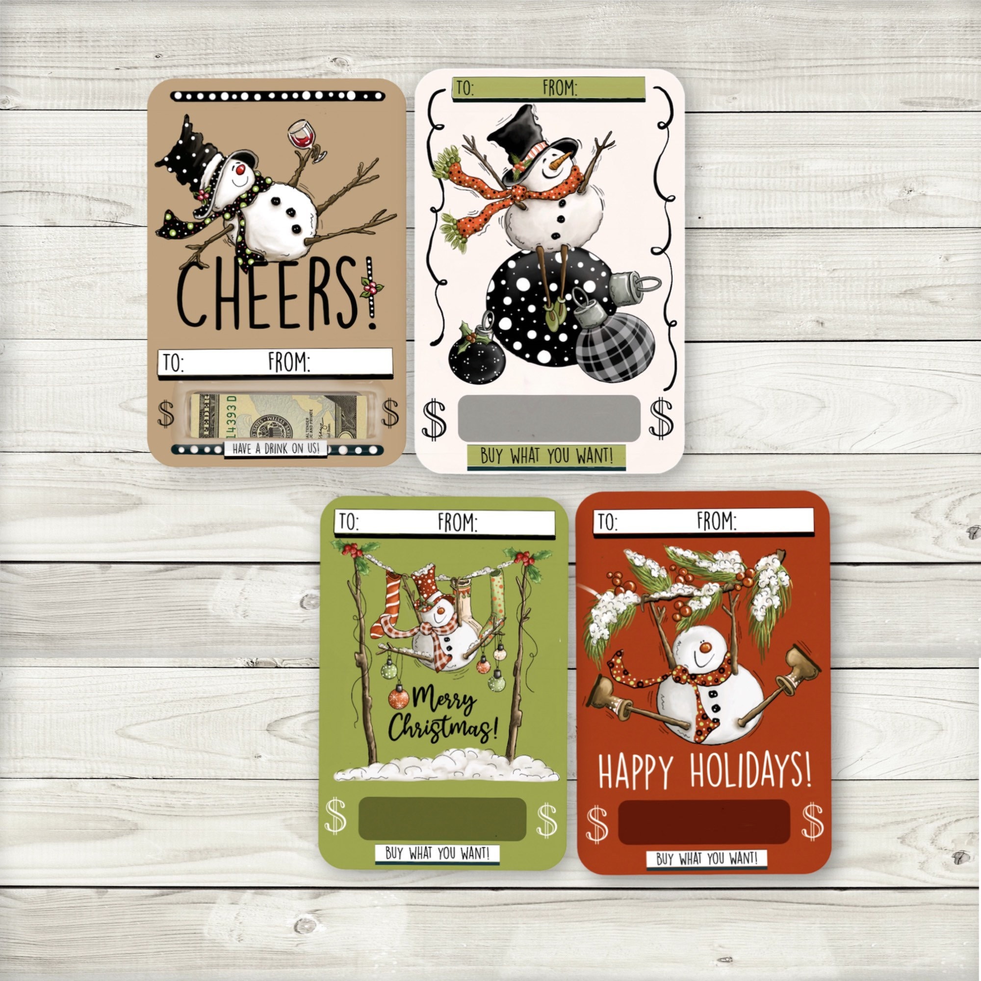 有趣的圣诞现金钱夹