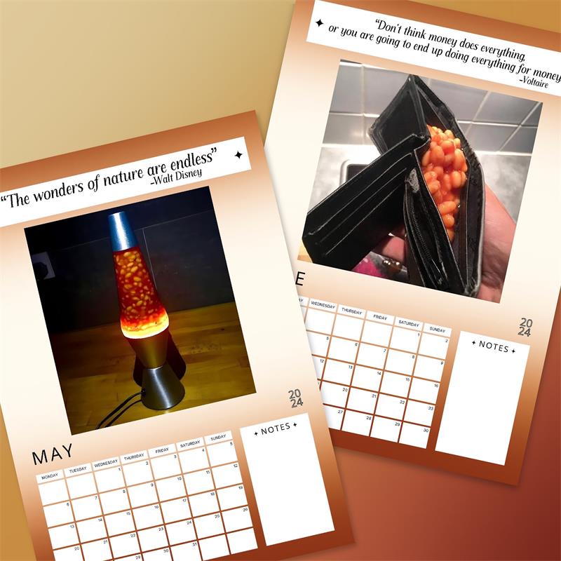 Baked Beans In Weird Places 2024 Calendar   Il Fullxfull 5493347620 Ln10 