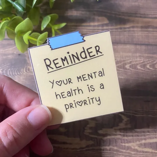 Mental Health Sticky Note Stickers