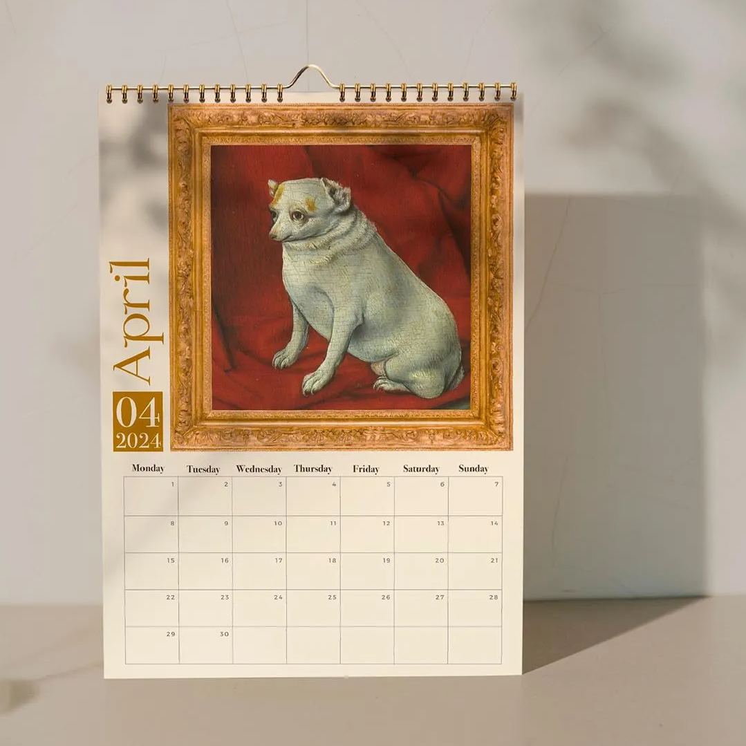 🐶Weird Medieval Dog Calendar 2024📅
