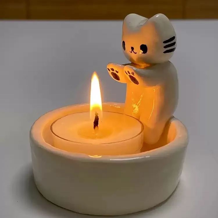 🐱Cute Cat Tea Light Holder