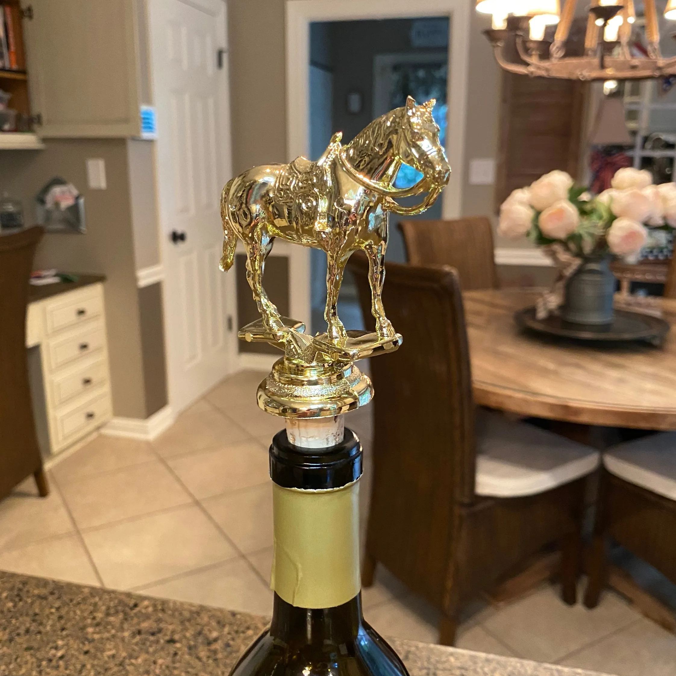 Equesrian / Horse Derby Themed Wine Topper