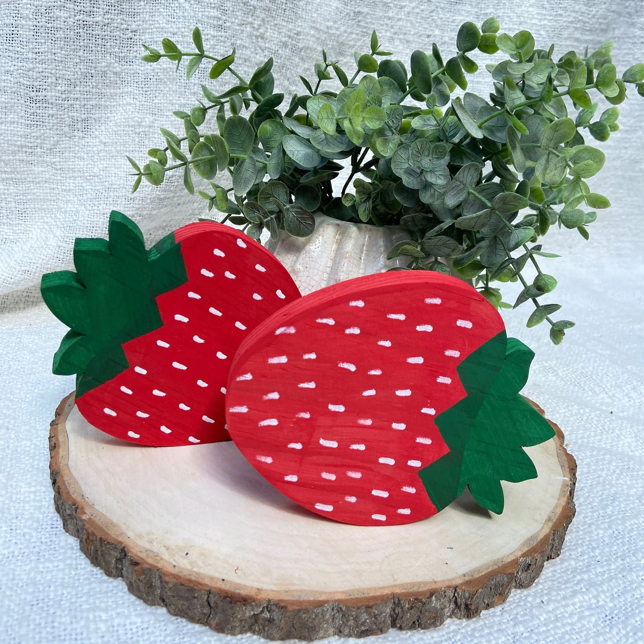 Set Of 2 Fruit Decor 