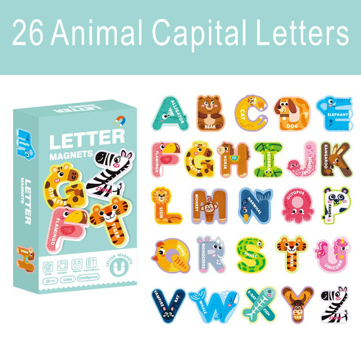 Animal-shaped Magnetic Alphabet