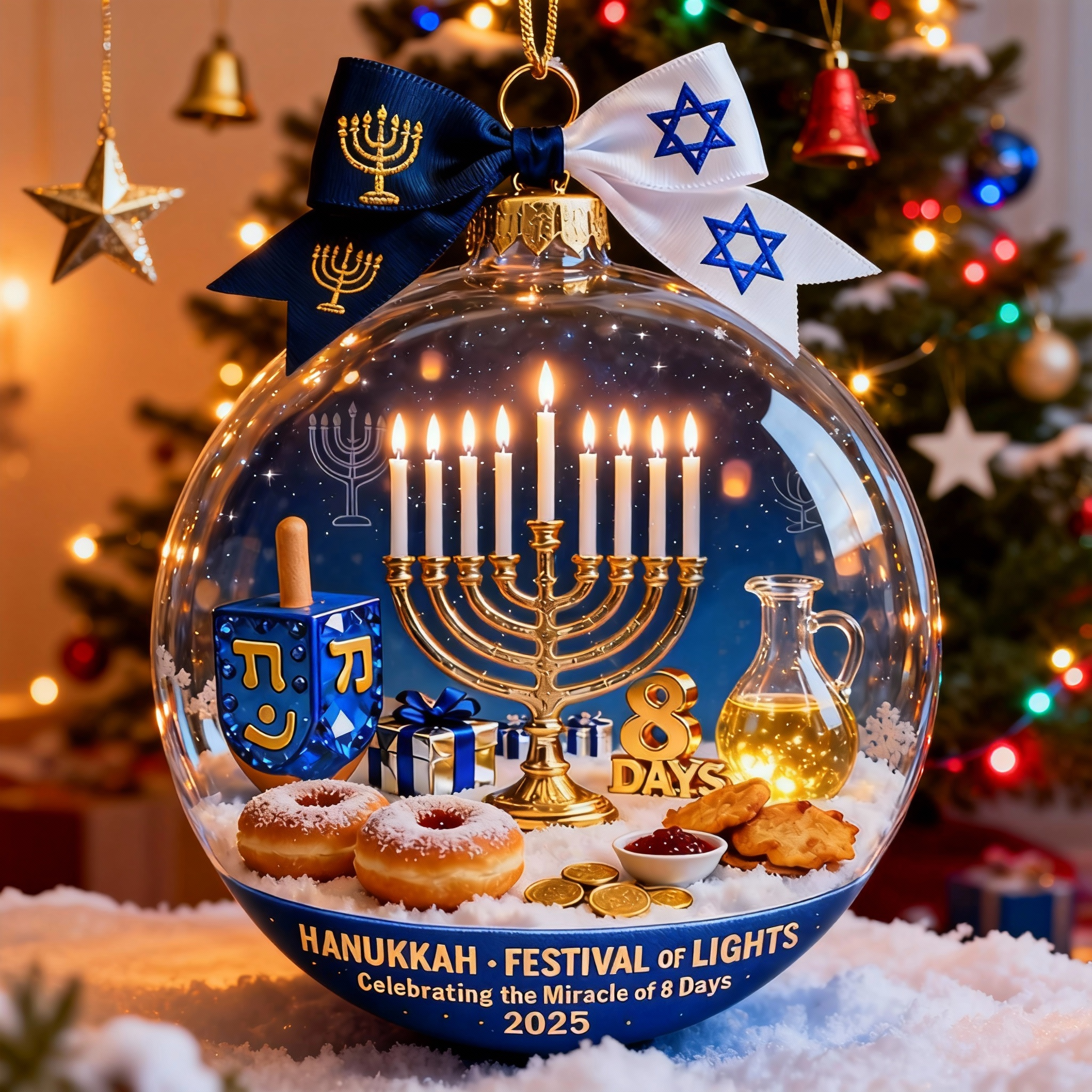 Hanukkah-Festival of Lights Keepsake Ornament