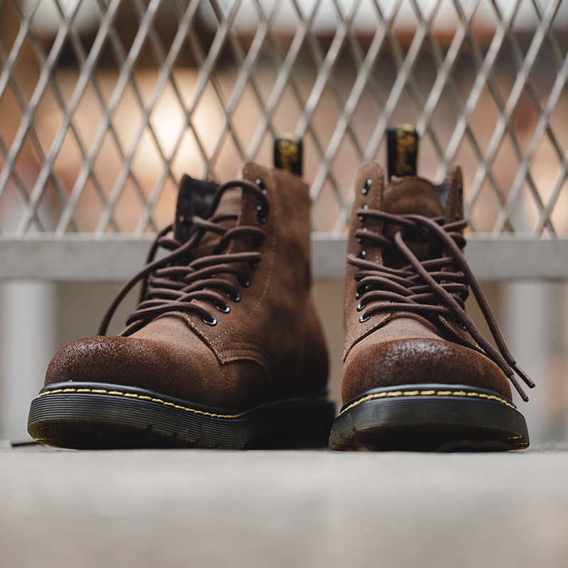 Maden mid cut desert high cut British style Martin boots trendy men's leather short boots