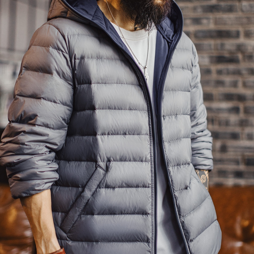 American Lightweight Down Jacket For Men'S Autumn And Winter Warm Inner Liner Short Down Jacket