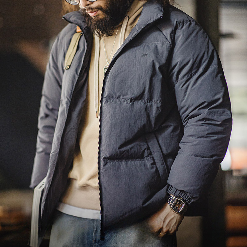 MADDEN Casual Stand Collar 90 White Duck Down Outdoor Windproof Thermal Coat