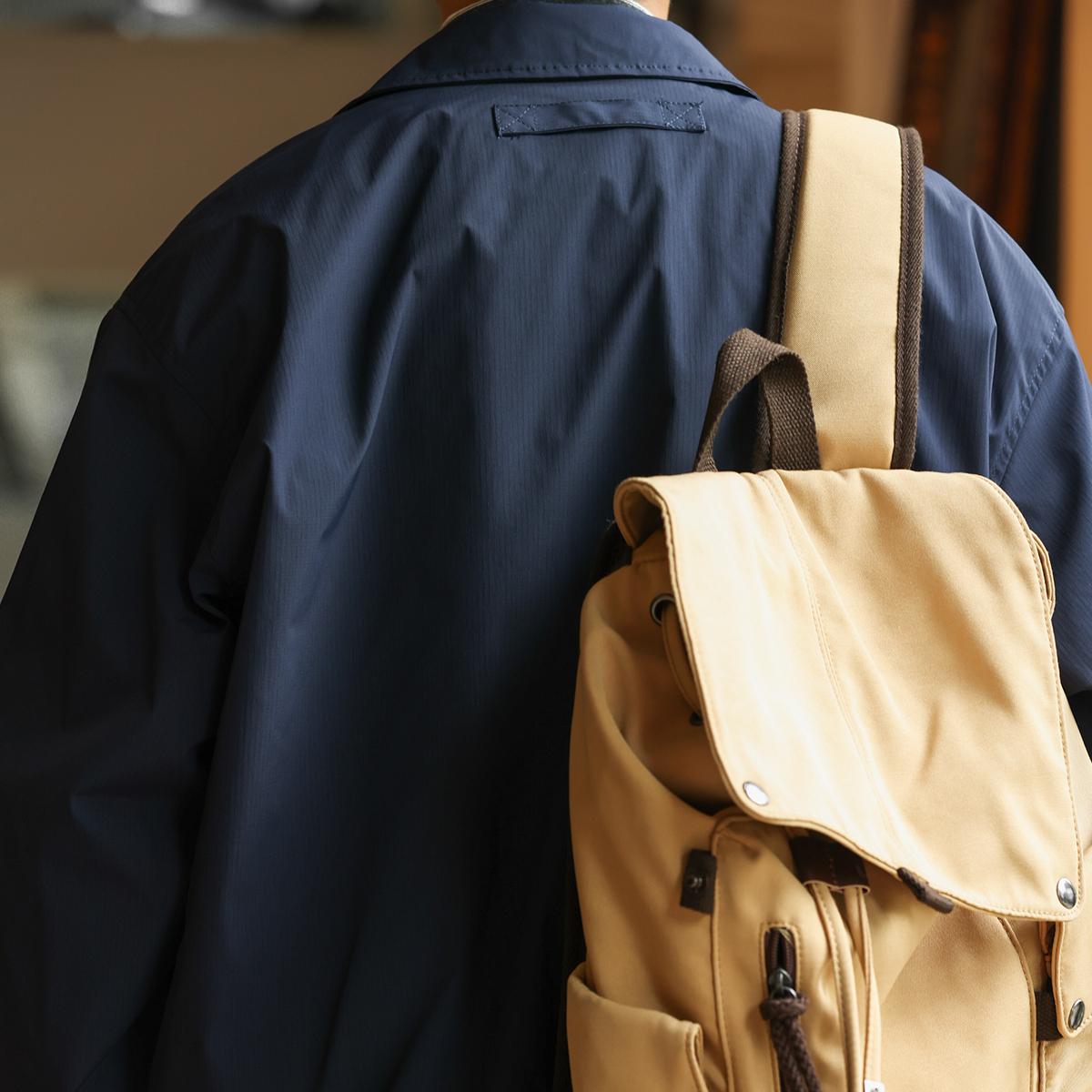 Japanese Retro Men'S Cleanfit Loose Thin Casual Lapel Coach Jacket