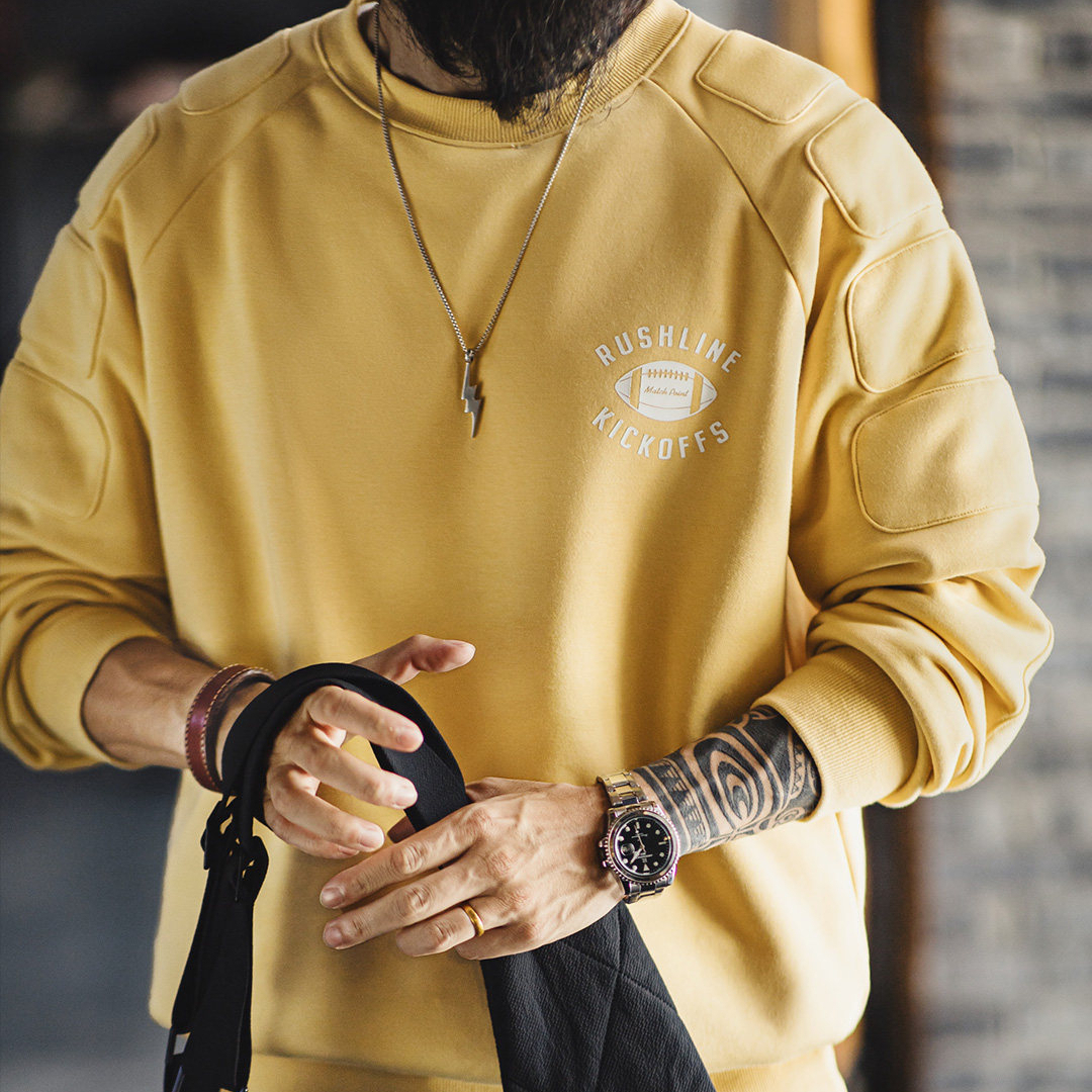 American Style Fleece Hoodie With Thickened And Warm Top, Loose Round Neck Hoodie