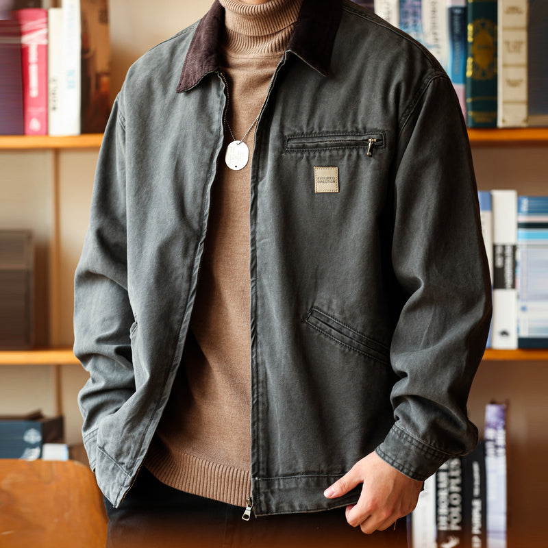 Classic J97 Detroit Work Jacket Stonewashed 380g Heavyweight Canvas Hunting Jacket