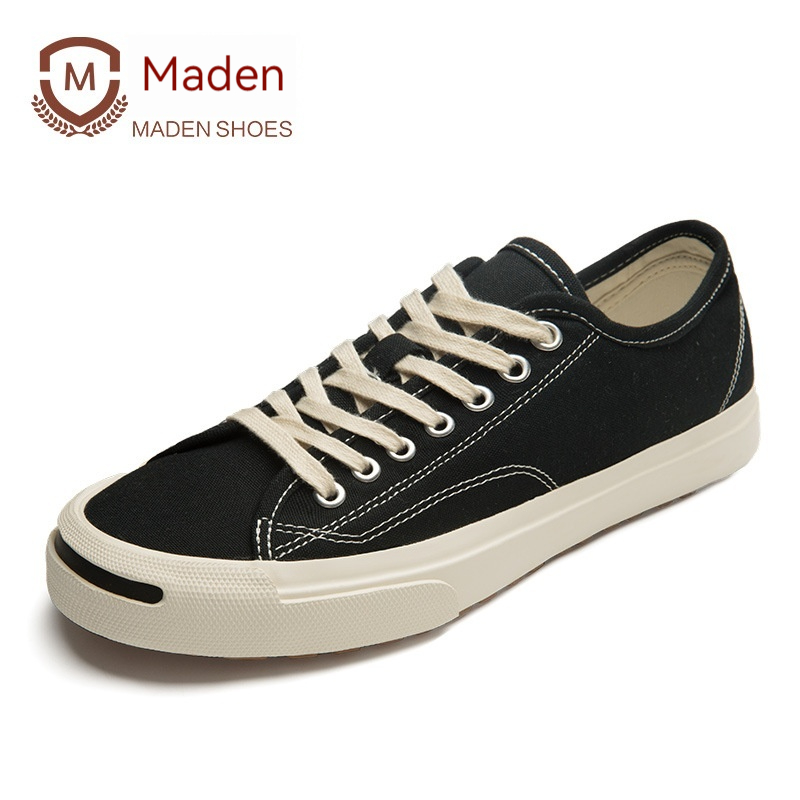 Maden Open mouth smile canvas shoes, ins flat sole trendy shoes, niche board shoes