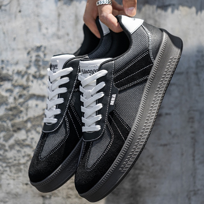Summer retro breathable mesh thick soled sports and leisure shoes