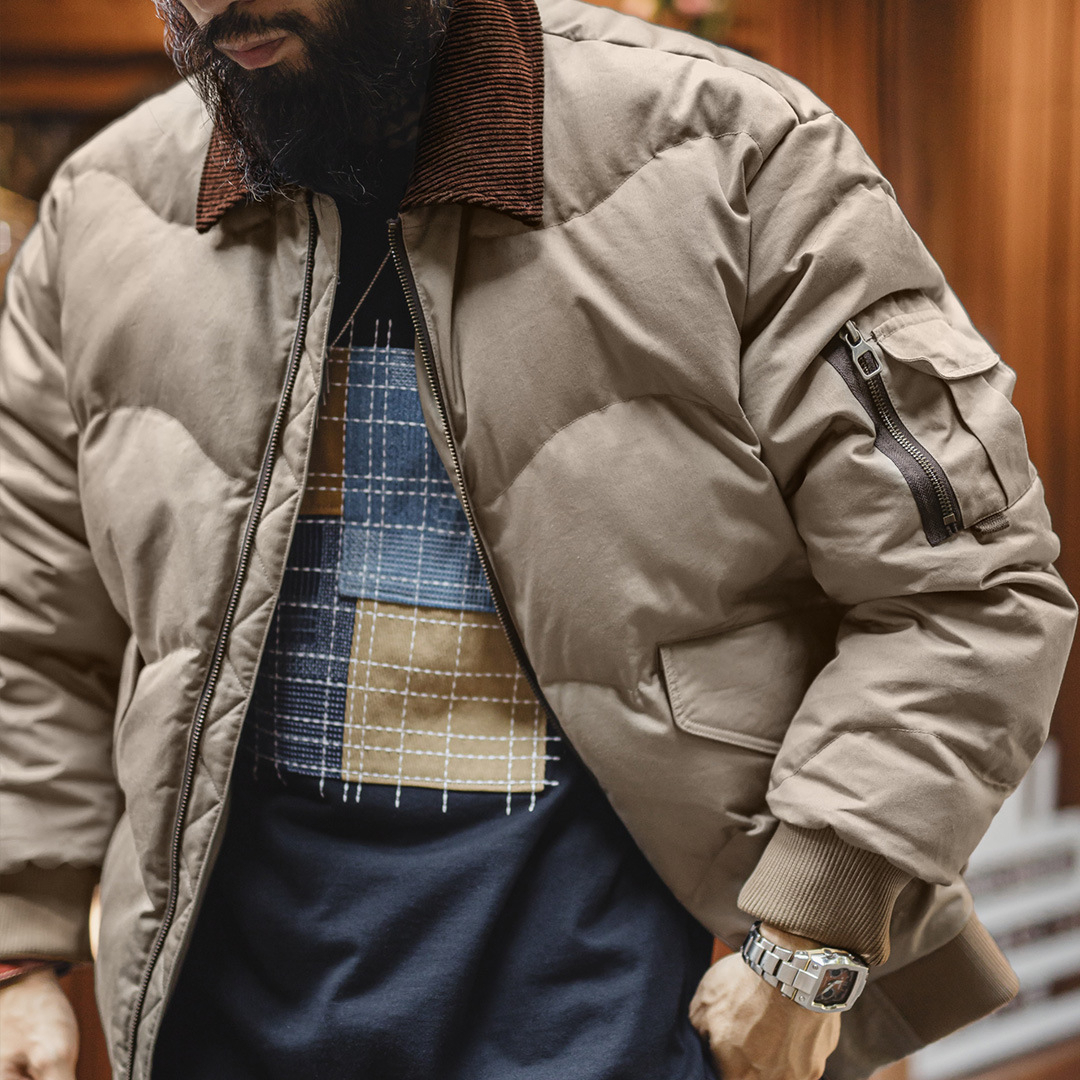 American Retro CWU45P Short Lapel Warm Bomber Flight Jacket