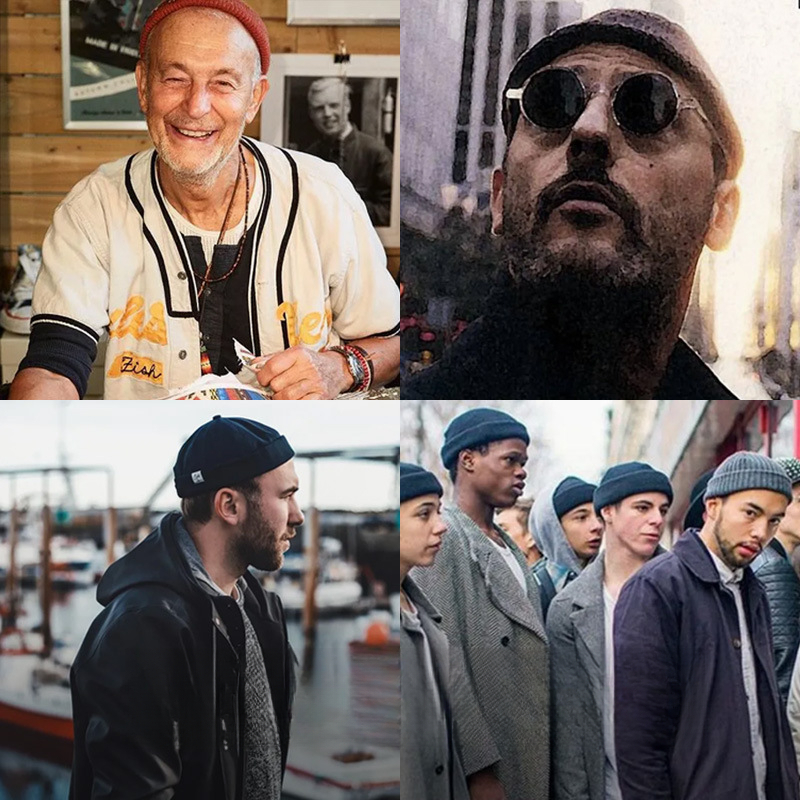 Maden Vintage Corduroy Yupi Skullcap Chinese Landlord Hat Brimless Brimless a Sailor's Cap