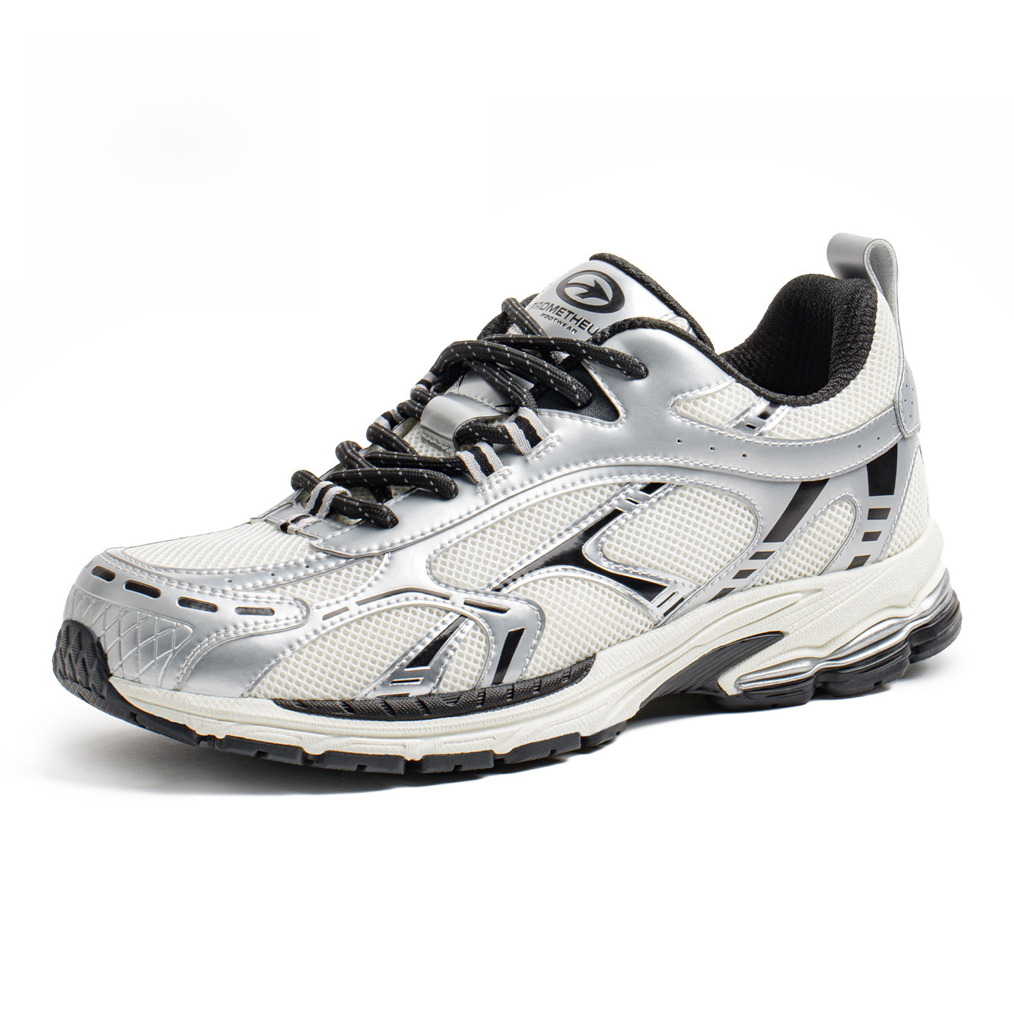 Retro Thick Bottom Silver Black Height Increasing Sports Mesh Cap Breathable Commuting New Casual Shoes