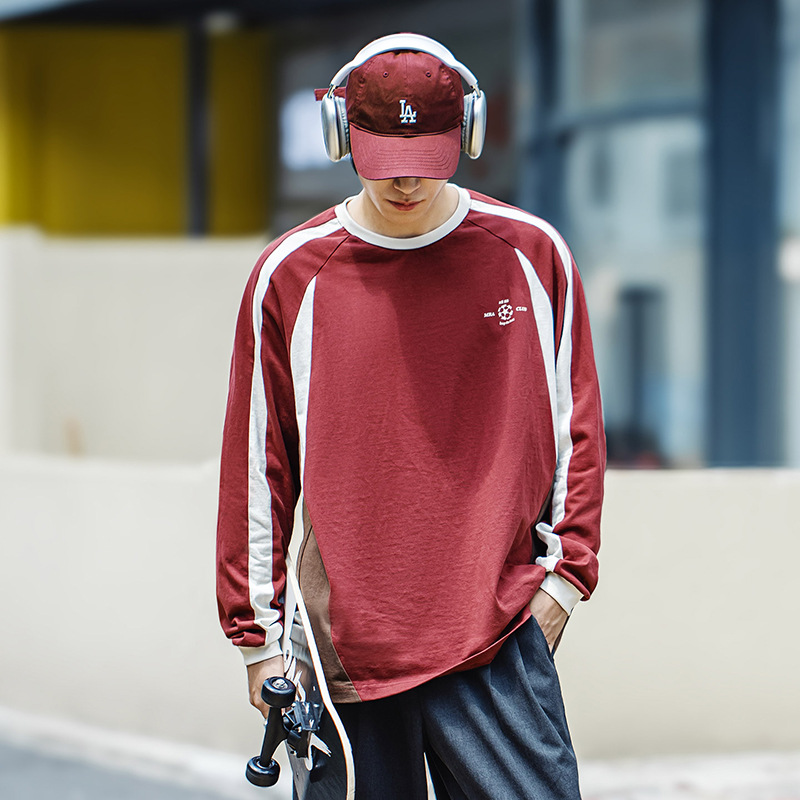 Vintage Arsenal Jersey Wine Red Pure Cotton Long Sleeved Sports T-Shirt