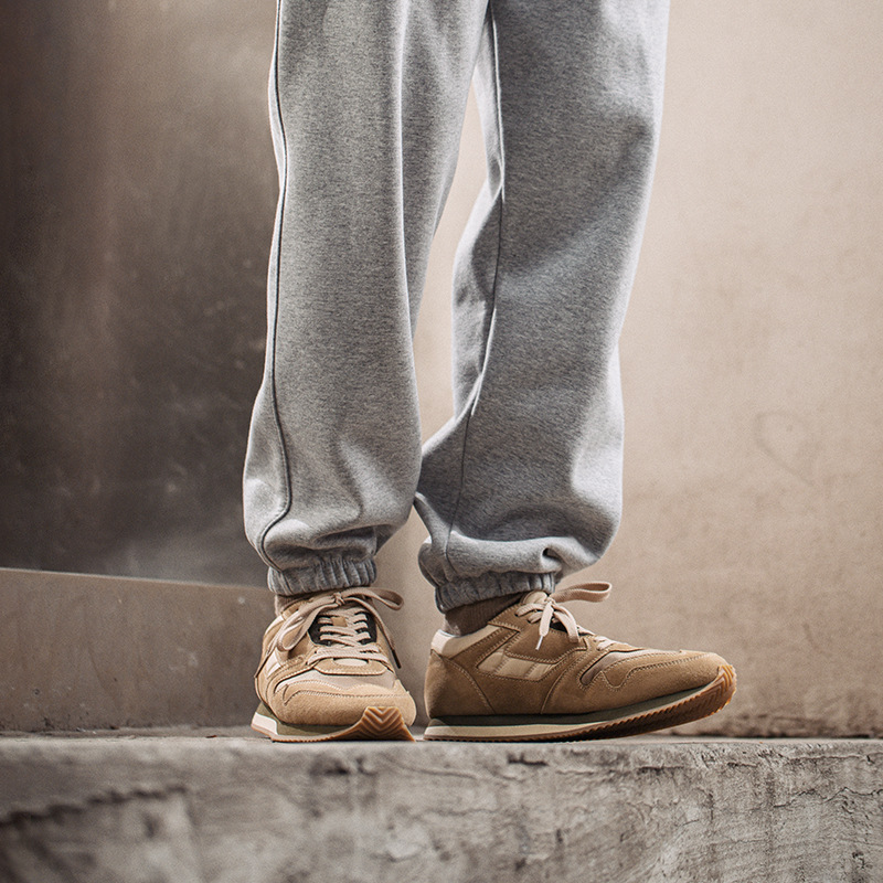 Maden English training shoes, low cut sports, jogging, niche retro versatile waffle Forrest shoes