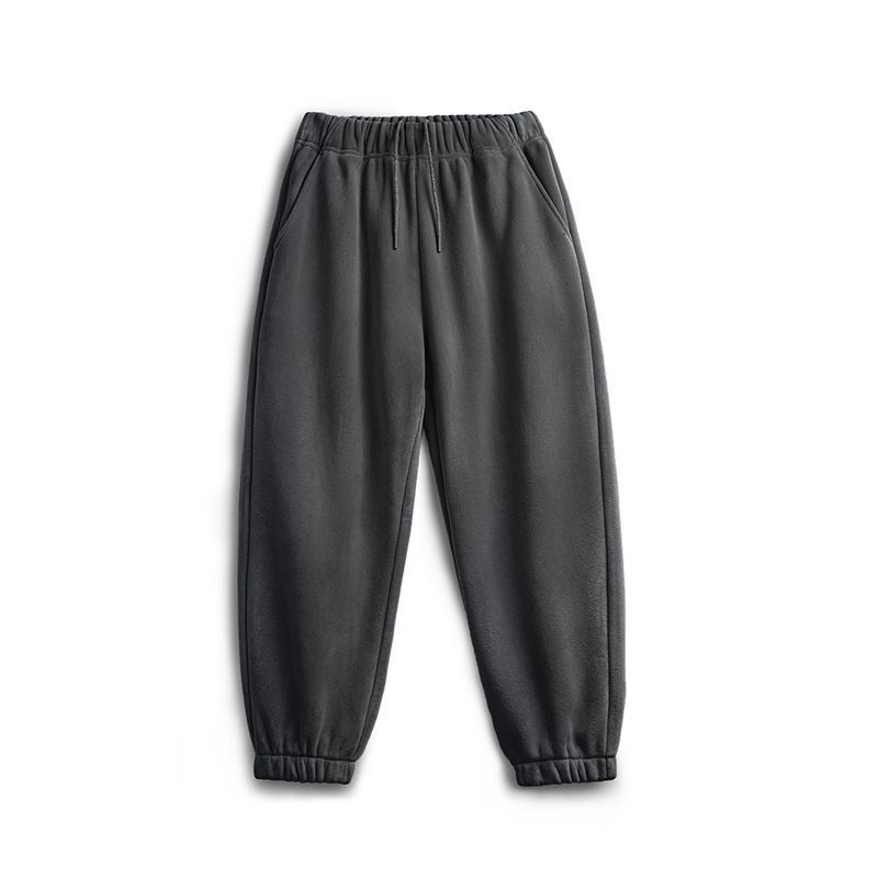 Madden Workwear American Double-Sided Polar Fleece Ankle-Tied Sweatpants Fleece-lined Warm Sports Casual Straight Trousers Men's Autumn and Winter