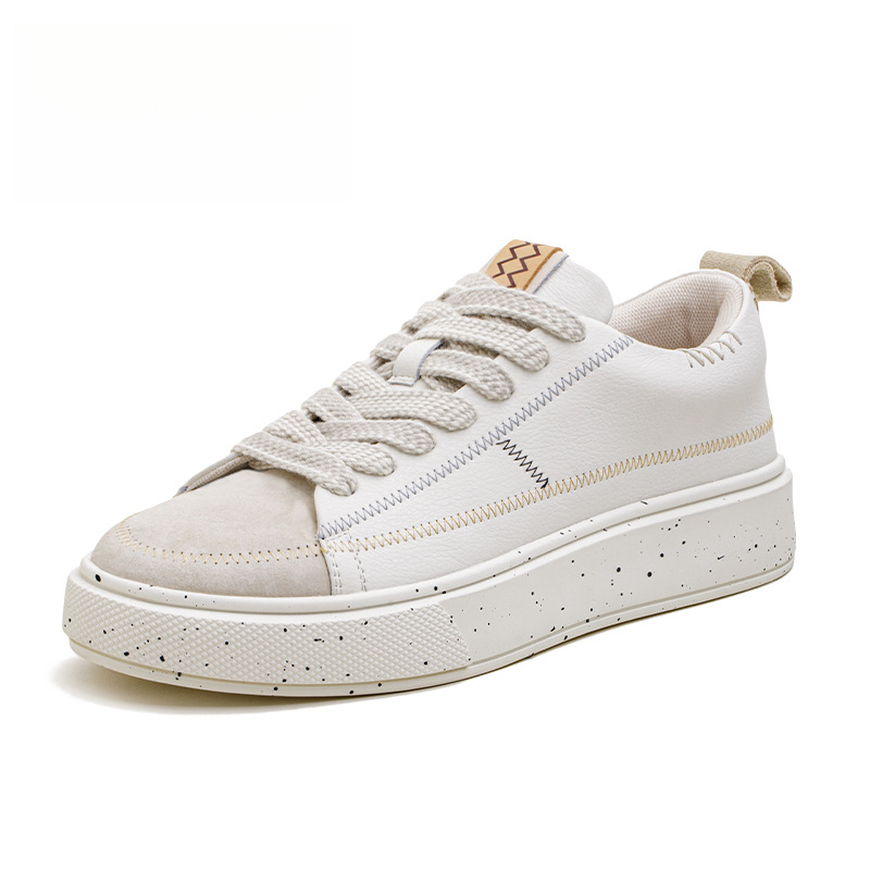 Maden's summer men's design sense niche casual sports versatile thick sole small white shoes