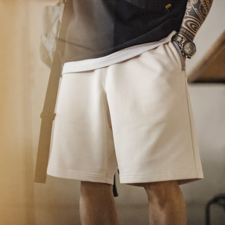 Summer American style casual cotton Ameki loose straight shorts