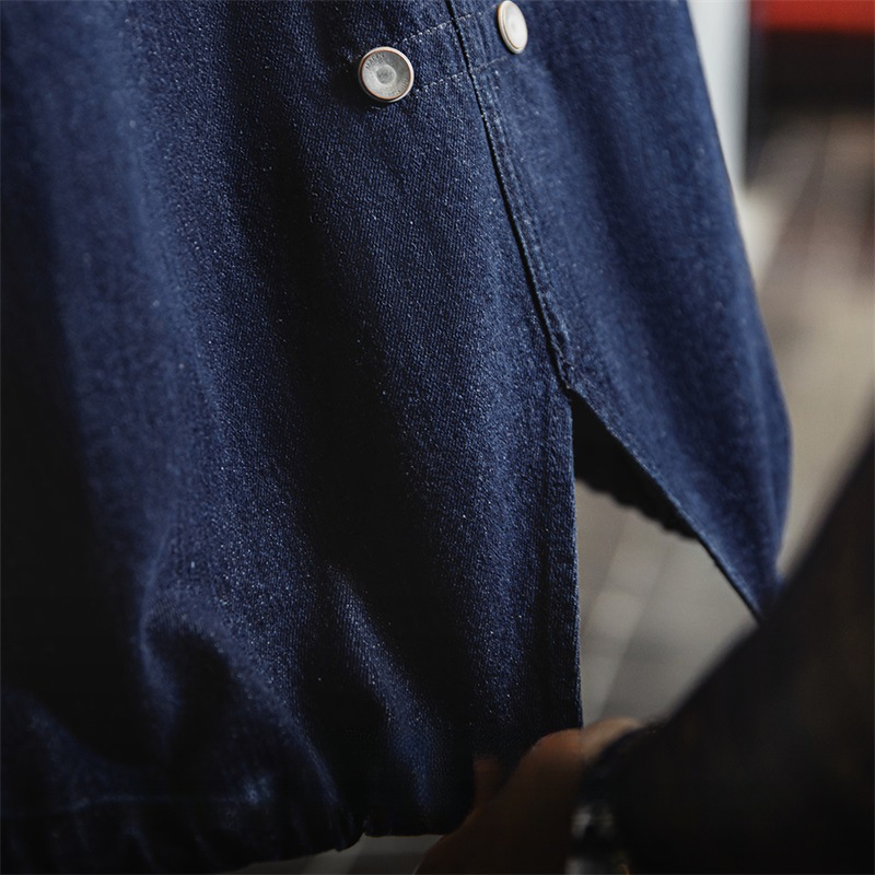 Maden vintage M51 denim fishtail windbreaker loose mid length hooded jacket