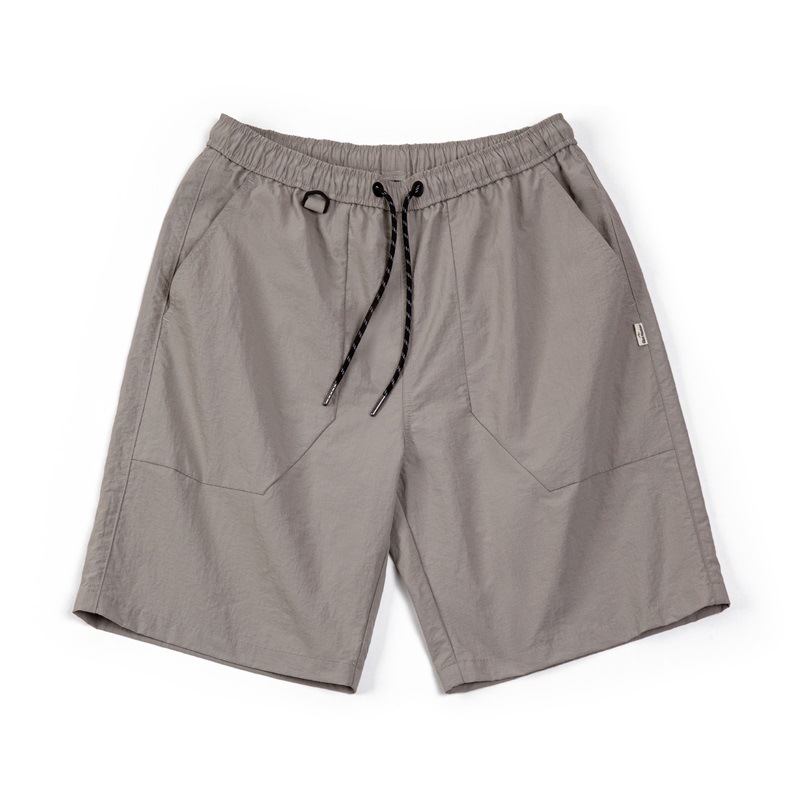 Maggots Outdoor Leisure Woven Large Pocket Folded Loose Straight Drawstring Nylon Capris