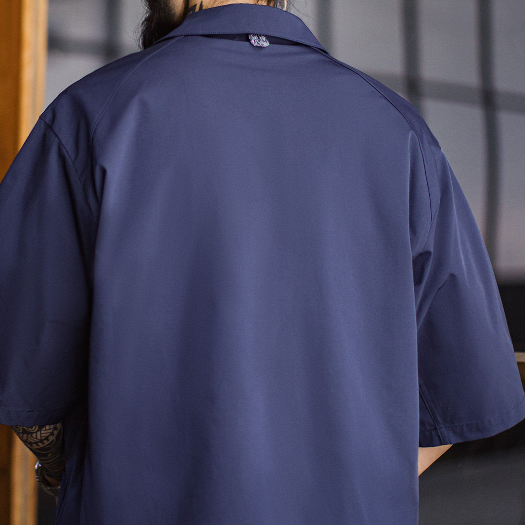 American Retro Collar Short Sleeved Loose Feather Embroidery V-Neck Thin T-Shirt