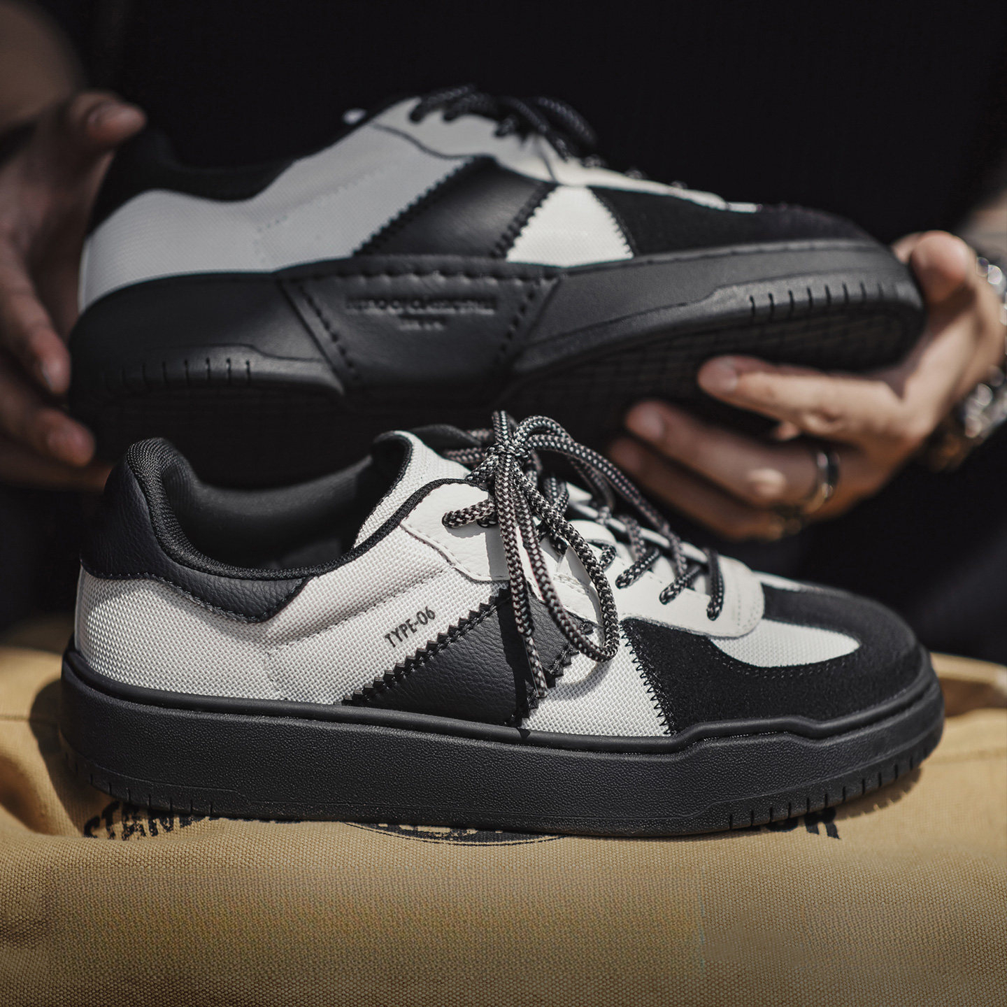 Panda Training Shoes New Retro Thick soled Casual Commuting Board Shoes