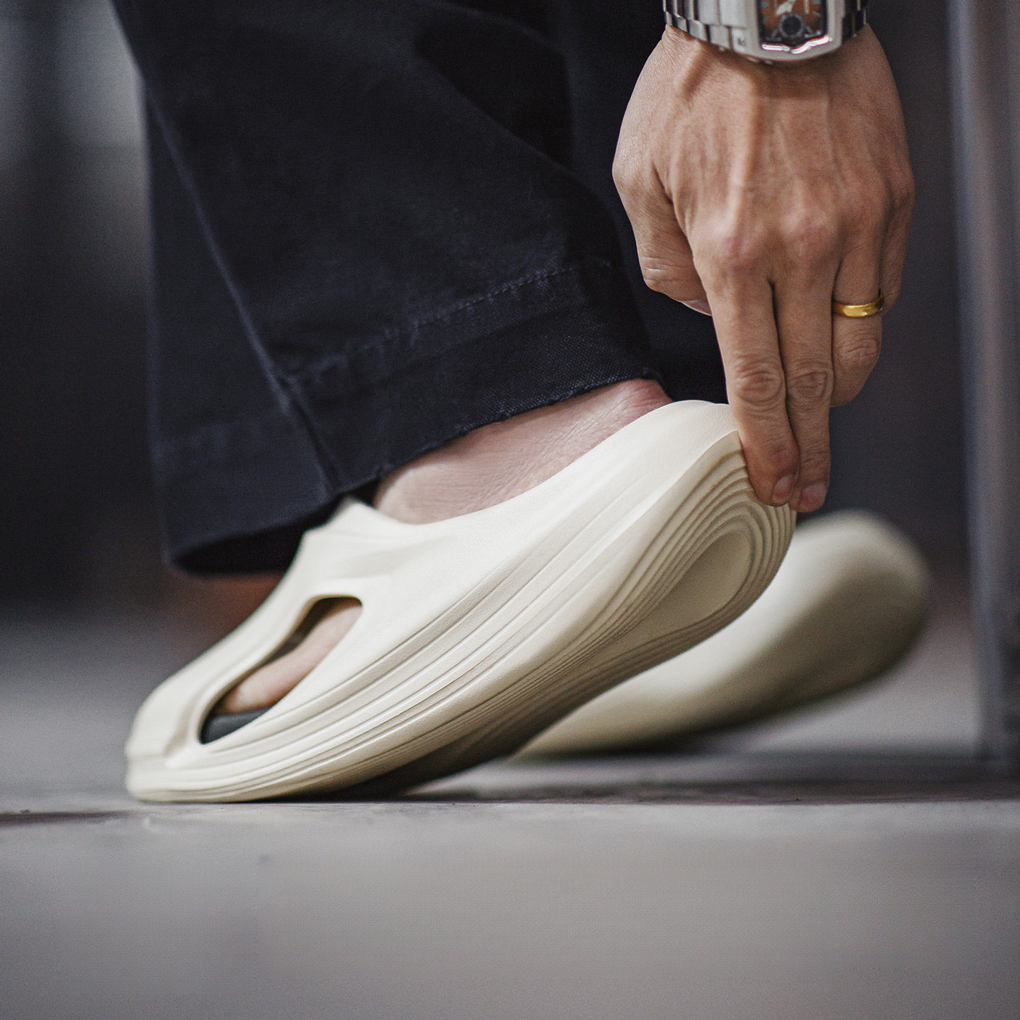 Sports Parade 2026 Summer New Men's External Wear Height Increasing EVA Coconut Slippers