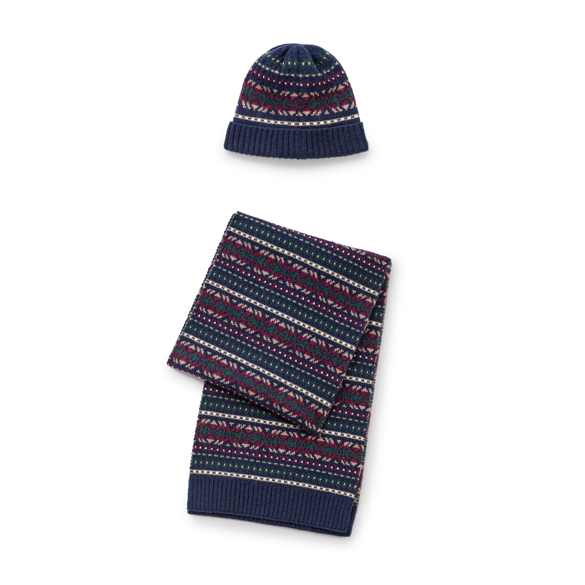 American Retro Fairer Shimakaze Scarf Warm Woolen Hat Suit