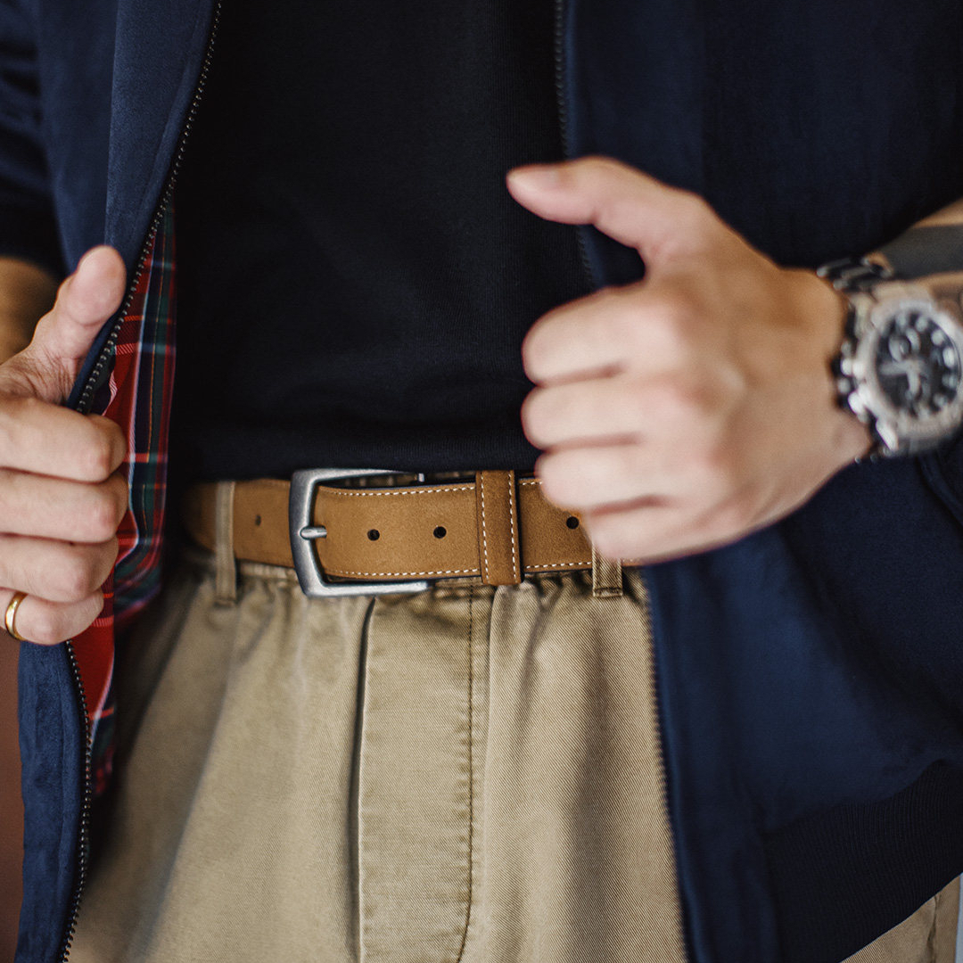 American Retro Chieftain Top Layer Cowhide Belt