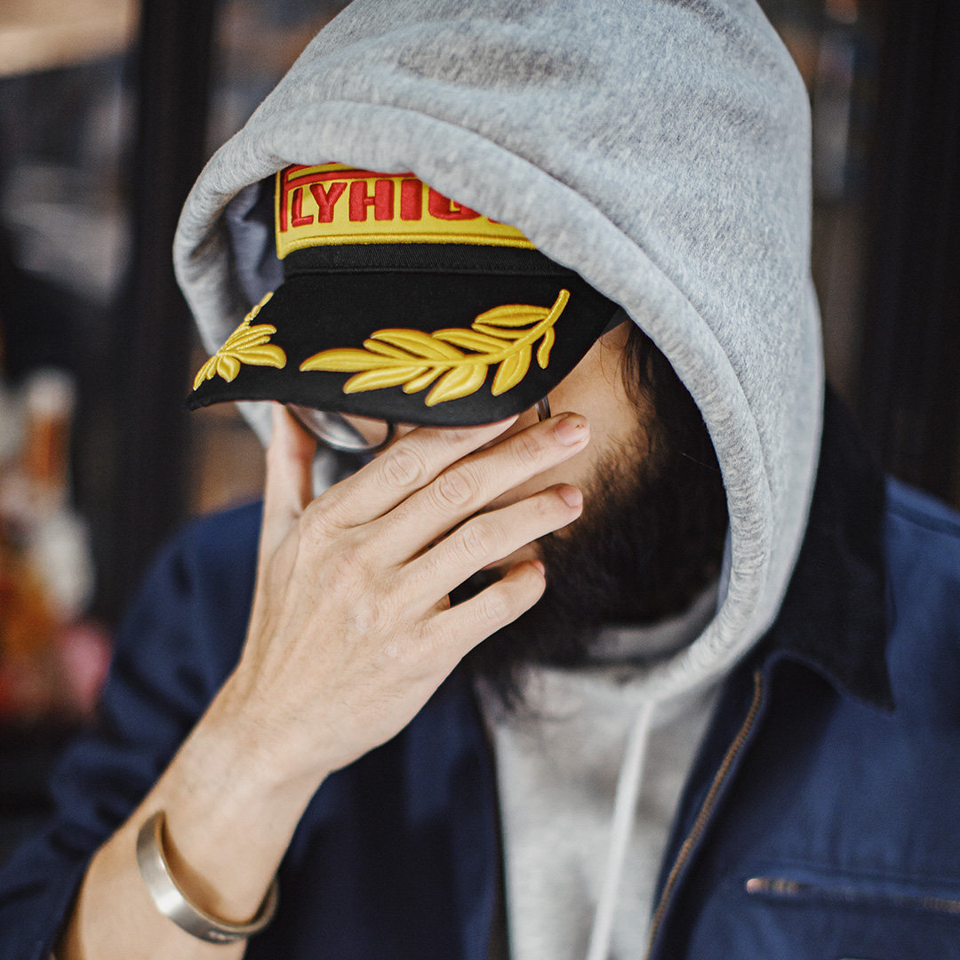 American F1 Champion Embroidered Flat Brimmed Black Baseball Cap