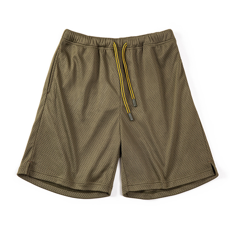 Maden Retro mesh sweat-wicking loose training basketball capris