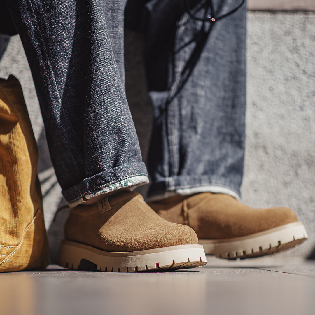 Retro Men'S 2025 Winter New Warm Thick Soled Casual Cotton Shoes