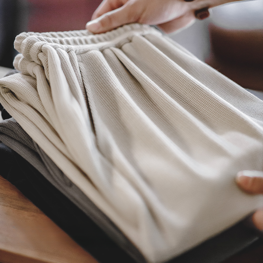 Magi Casual Easypants Waffle Guard Pants Sports Modal Strap Straight Leg Pants