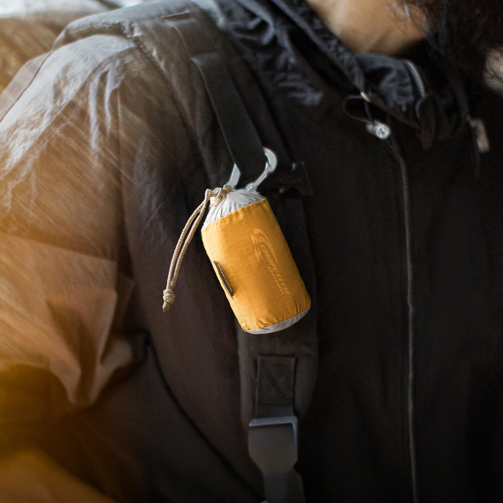 Japanese folding large capacity yellow ultra lightweight nylon outdoor travel handbag