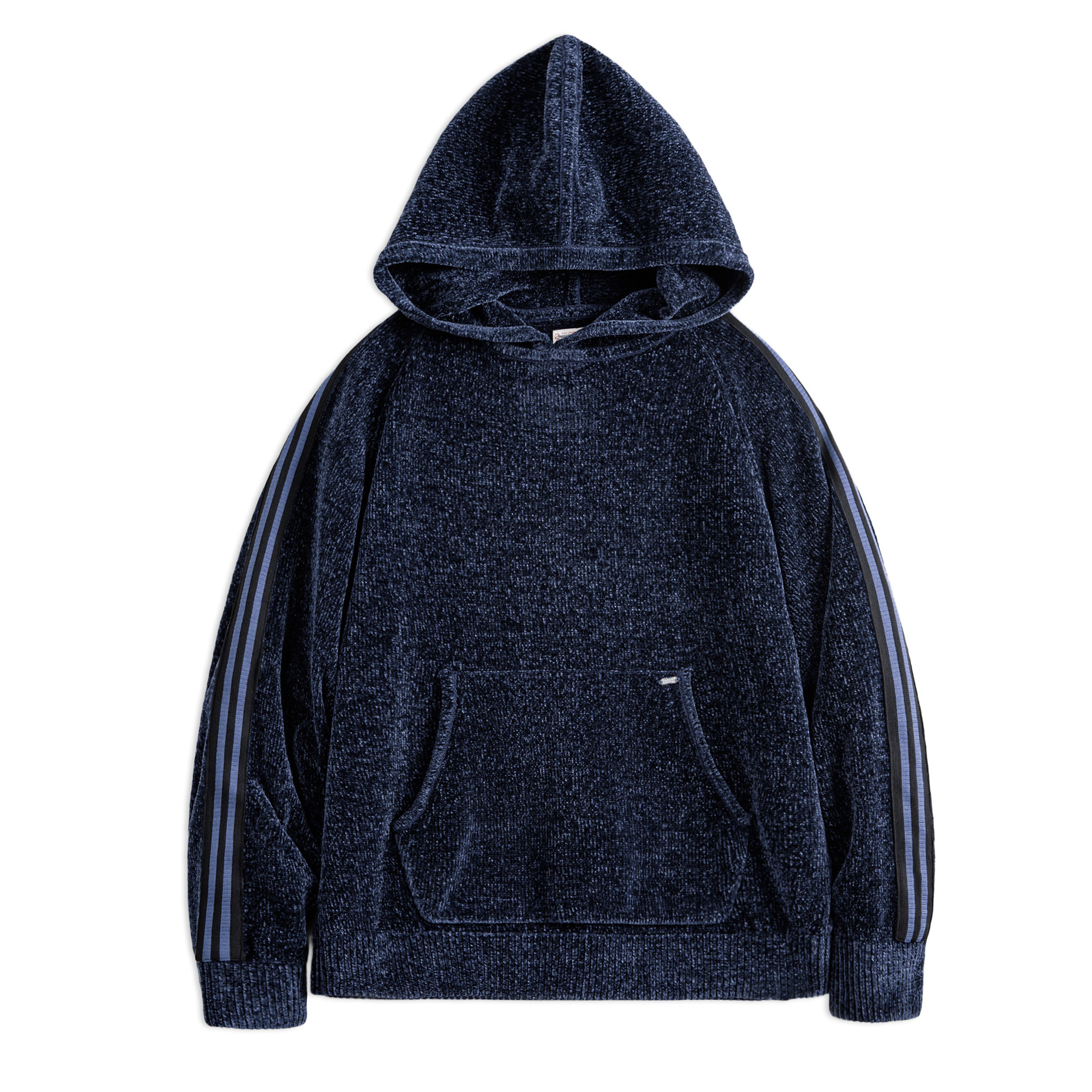 American Retro Chenille Pullover Warm Corduroy Thick Hoodie