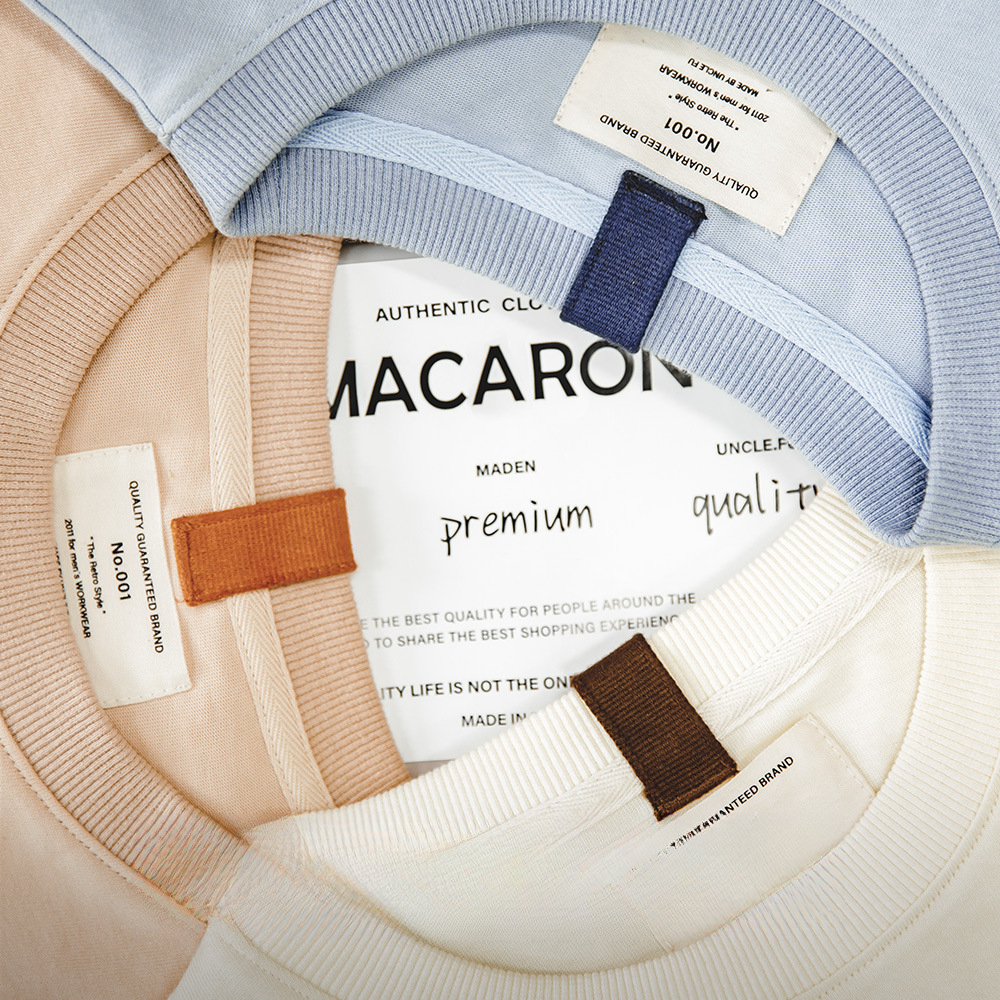 Maden Casual Macaron Flocking Letter Printed Cotton round Neck Short Sleeve T-shirt