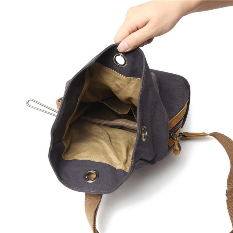 Japanese retro fashion casual outdoor canvas crossbody bag