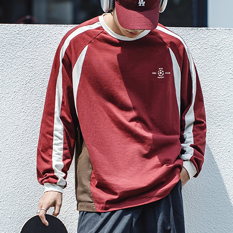 Vintage Arsenal Jersey Wine Red Pure Cotton Long Sleeved Sports T-Shirt