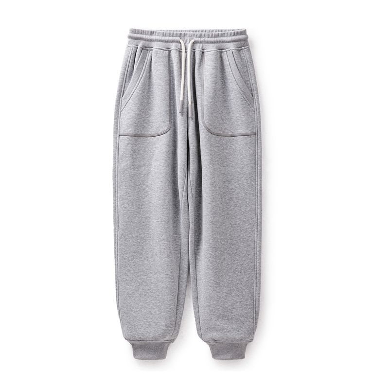 Madden Workwear American Retro OG107 Velvet Sweatpants Sports Leisure Warm Elastic Waist Ankle Banded Pants Men's Autumn and Winter