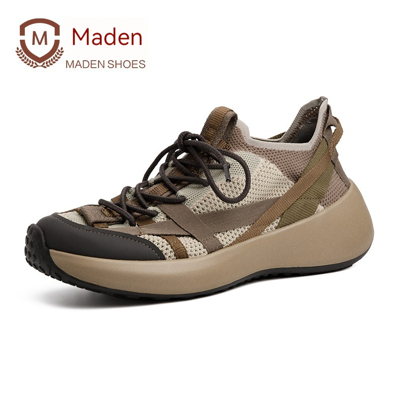 Maden Mesh lightweight and breathable mountain leisure jogging shoes, flying woven outdoor sports shoes